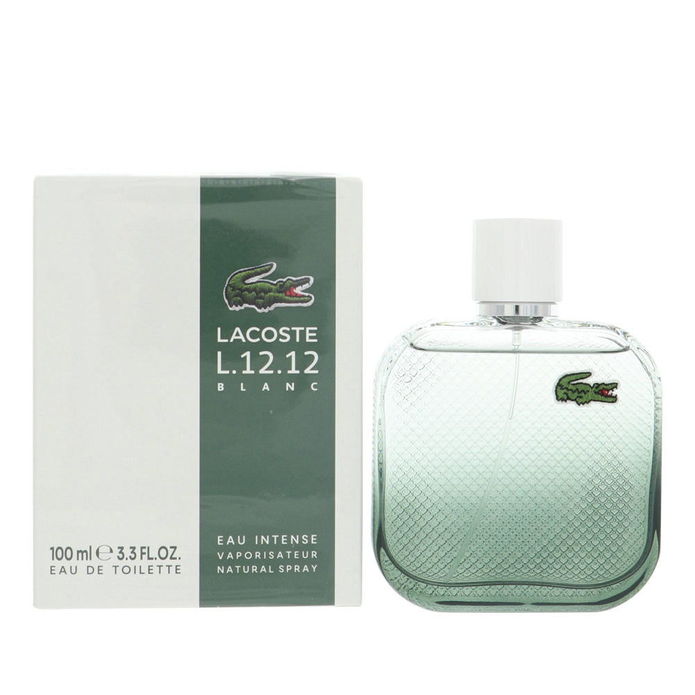 Lacoste Eau De Lacoste L.12.12 Blanc Intense by Lacoste for Men - 3.3 oz EDT Intense Spray