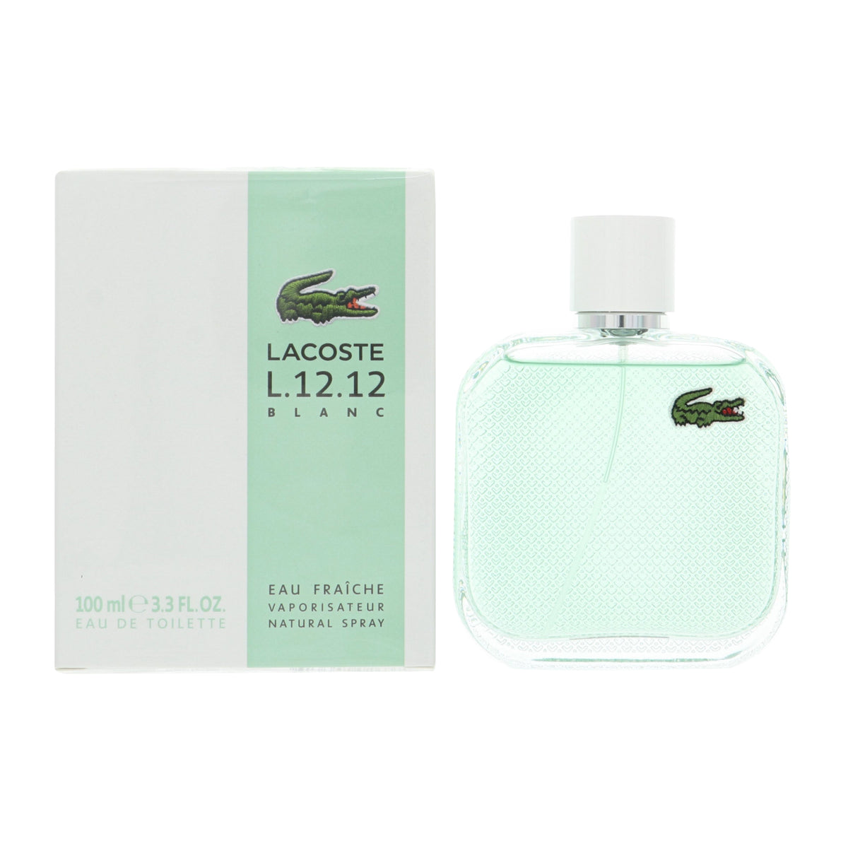 Lacoste L.12.12 Pour Lui Eau Fraiche by Lacoste for Men - 3.3 oz EDT Spray