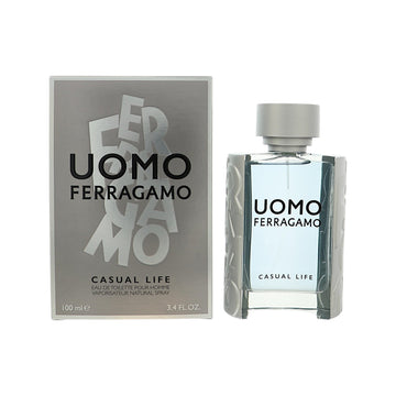 Uomo Casual Life by Salvatore Ferragamo for Men - 3.4 oz EDT Spray