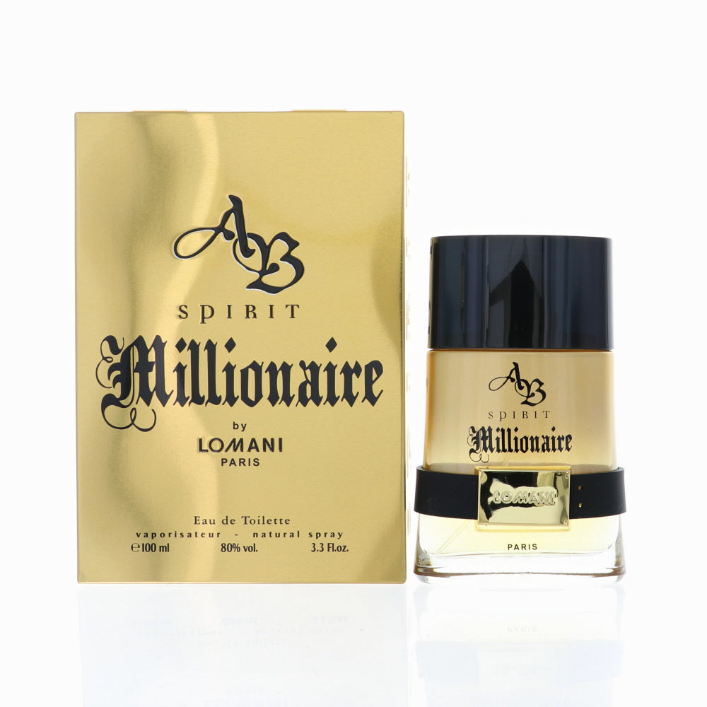 Spirit Millionaire by Lomani for Men - 3.3 oz EDT Spray