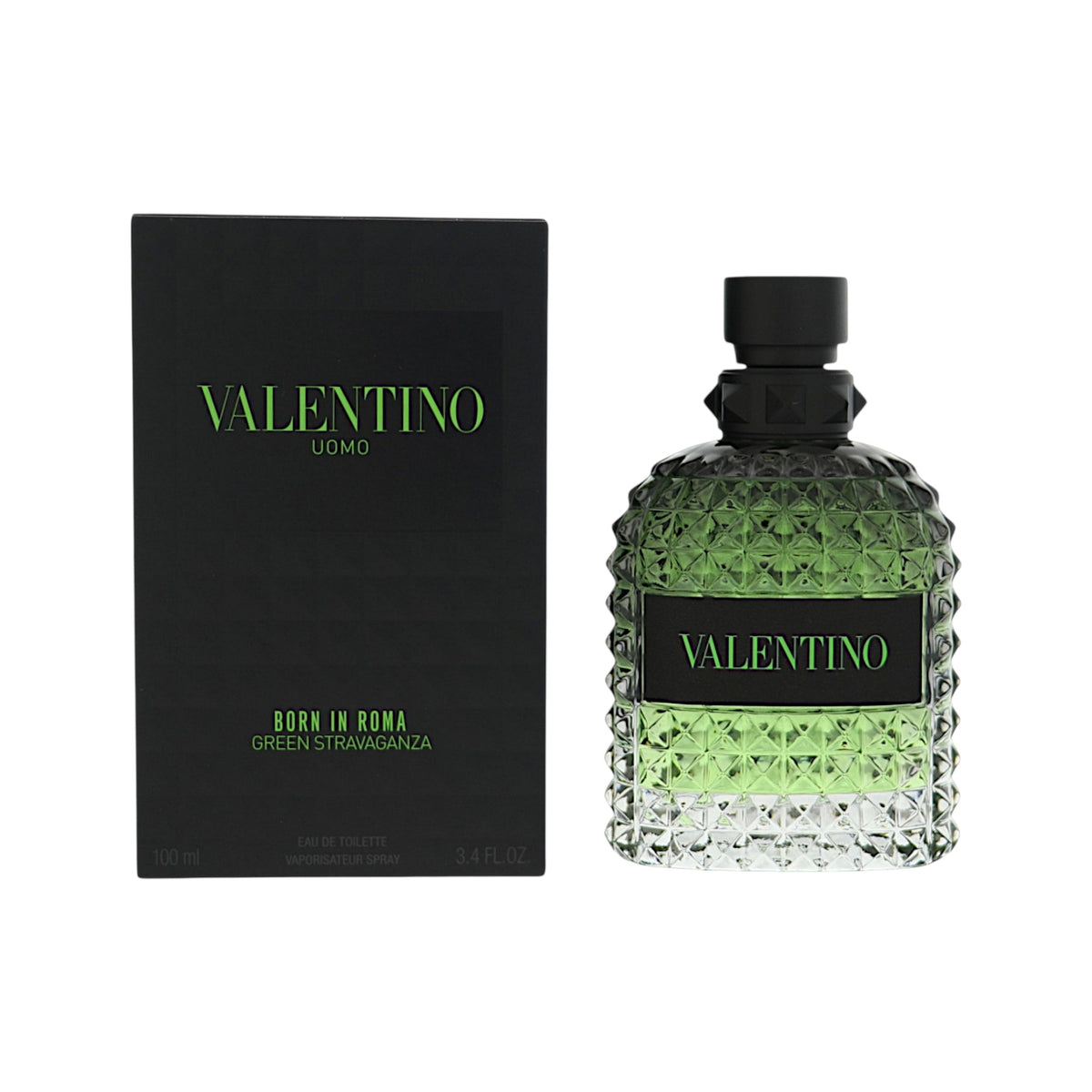 Born In Roma Green Stravaganza by Valentino for Men - 3.4 oz EDT Spray