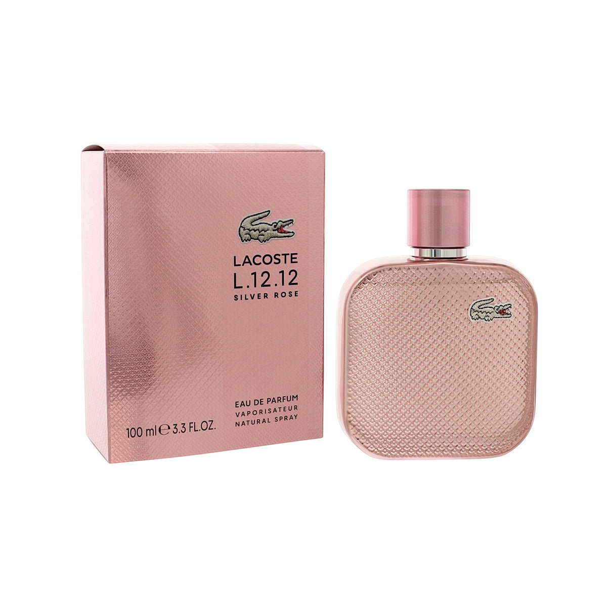 L.12.12 Silver Rose by Lacoste for Women - 3.3 oz EDP Spray