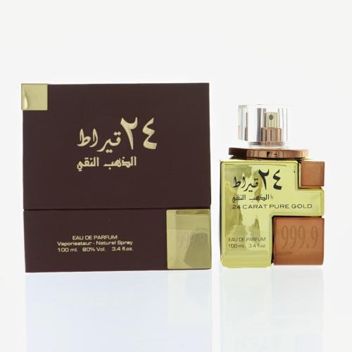 24 Carat Pure Gold by Lattafa for Men - 3.4 oz EDP Spray