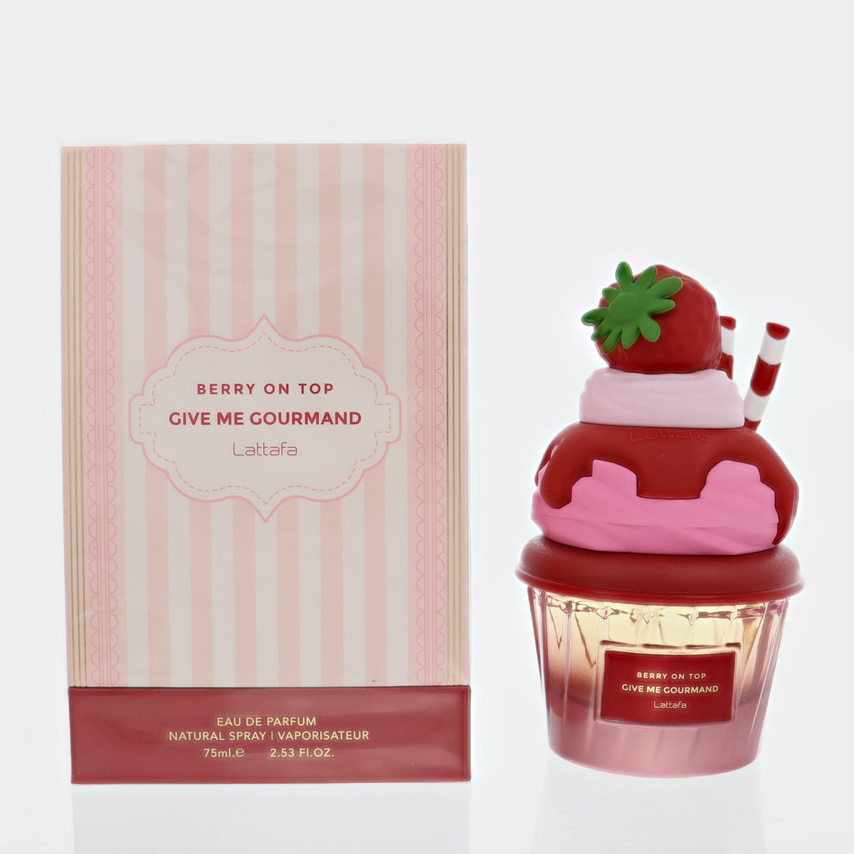 Give Me Gourmand Berry On Top by Lattafa for Men - 2.53 oz EDP Spray