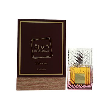 Khamrah Dukhan by Lattafa for Men - 3.4 oz EDP Spray