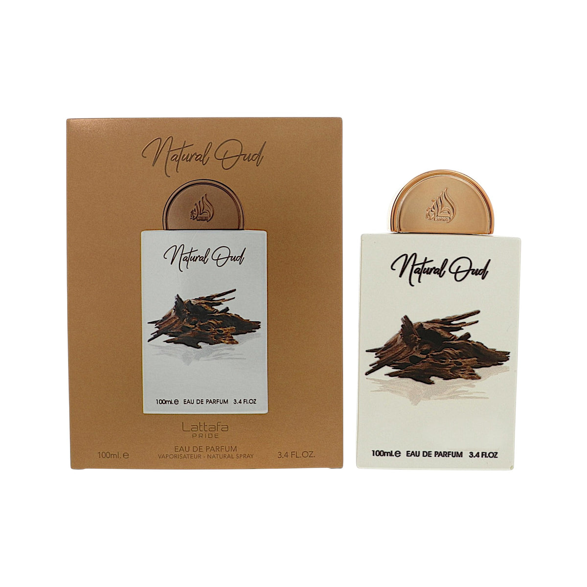 Natural Oud by Lattafa for Men - 3.4 oz EDP Spray