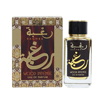Raghba Wood Intense by Lattafa for Men - 3.4 oz EDP Spray