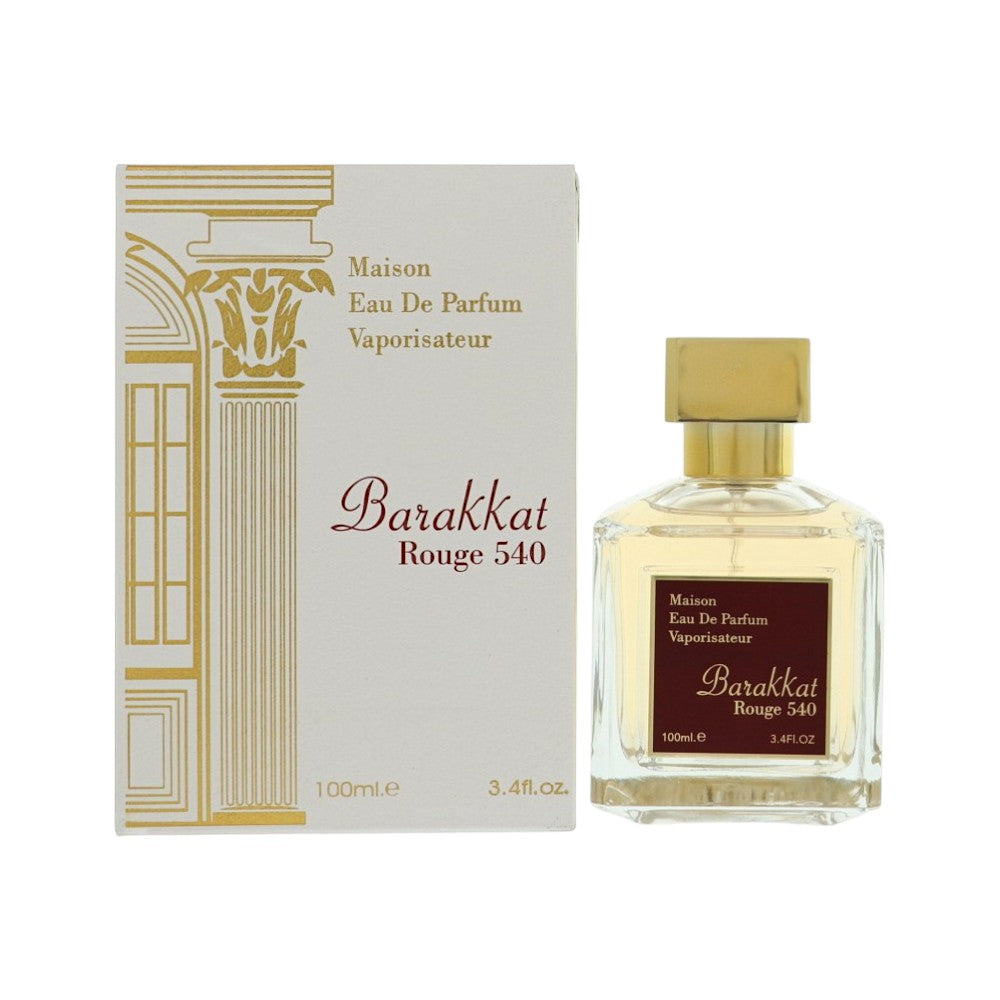 Barakkat Rouge 540 by Fragrance World for Men - 3.4 oz EDP Spray