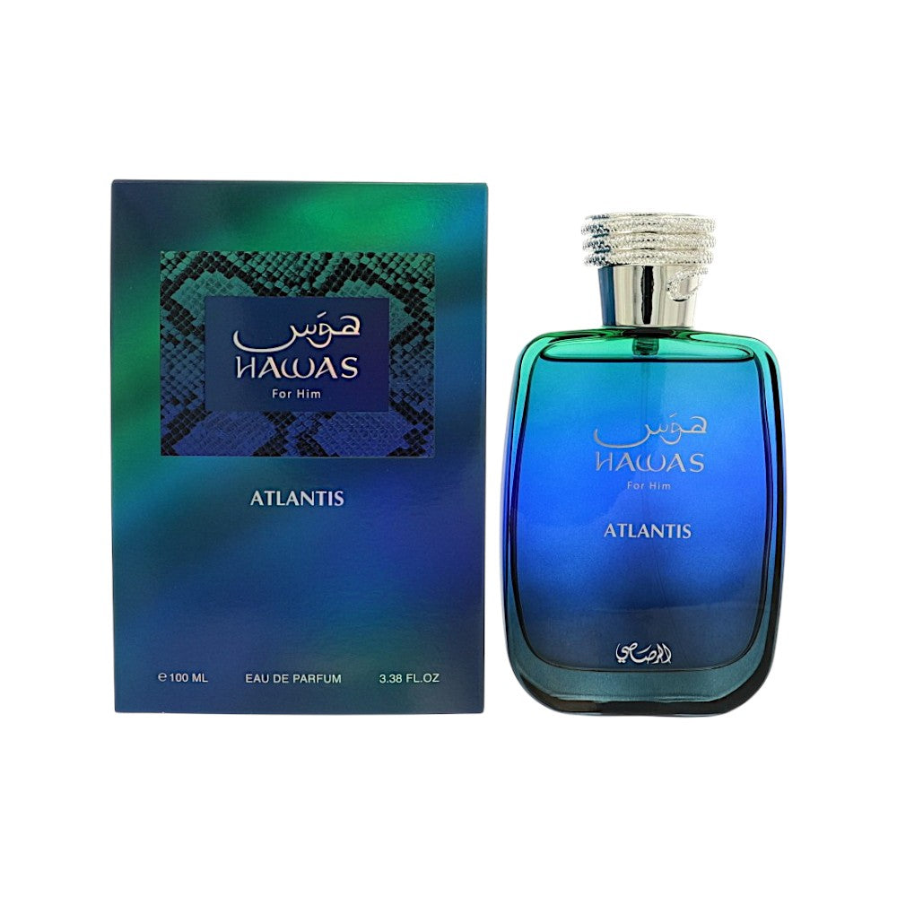 Hawas Atlantis by Rasasi for Men - 3.38 oz EDP Spray