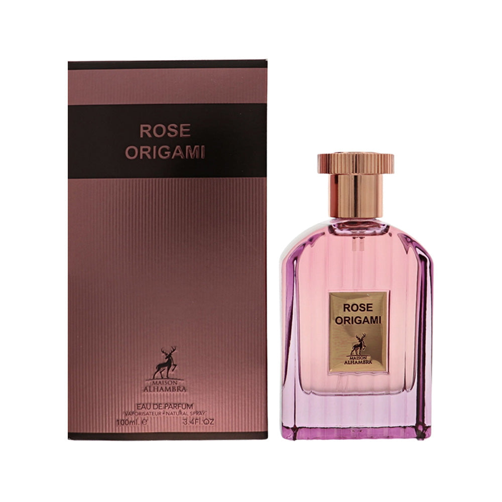 Lattafa Rose Origami by Lattafa for Women - 3.4 oz EDP Spray