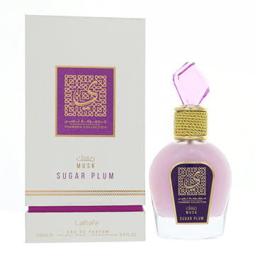 Musk Sugar Plum Thameen Collection by Lattafa for Women - 3.4 oz EDP Spray