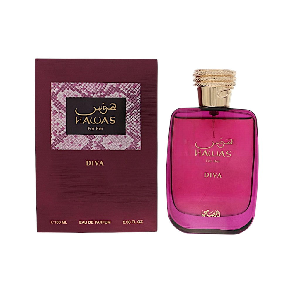Hawas Diva by Rasasi for Women - 3.38 oz EDP Spray
